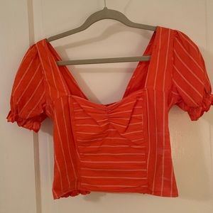 Free People Puff Sleeve Shirt